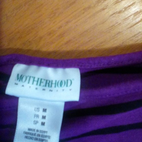 MOTHERHOOD MATERNITY PURPLE TUNIC LIKE NEW MEDIUM - Picture 2 of 2